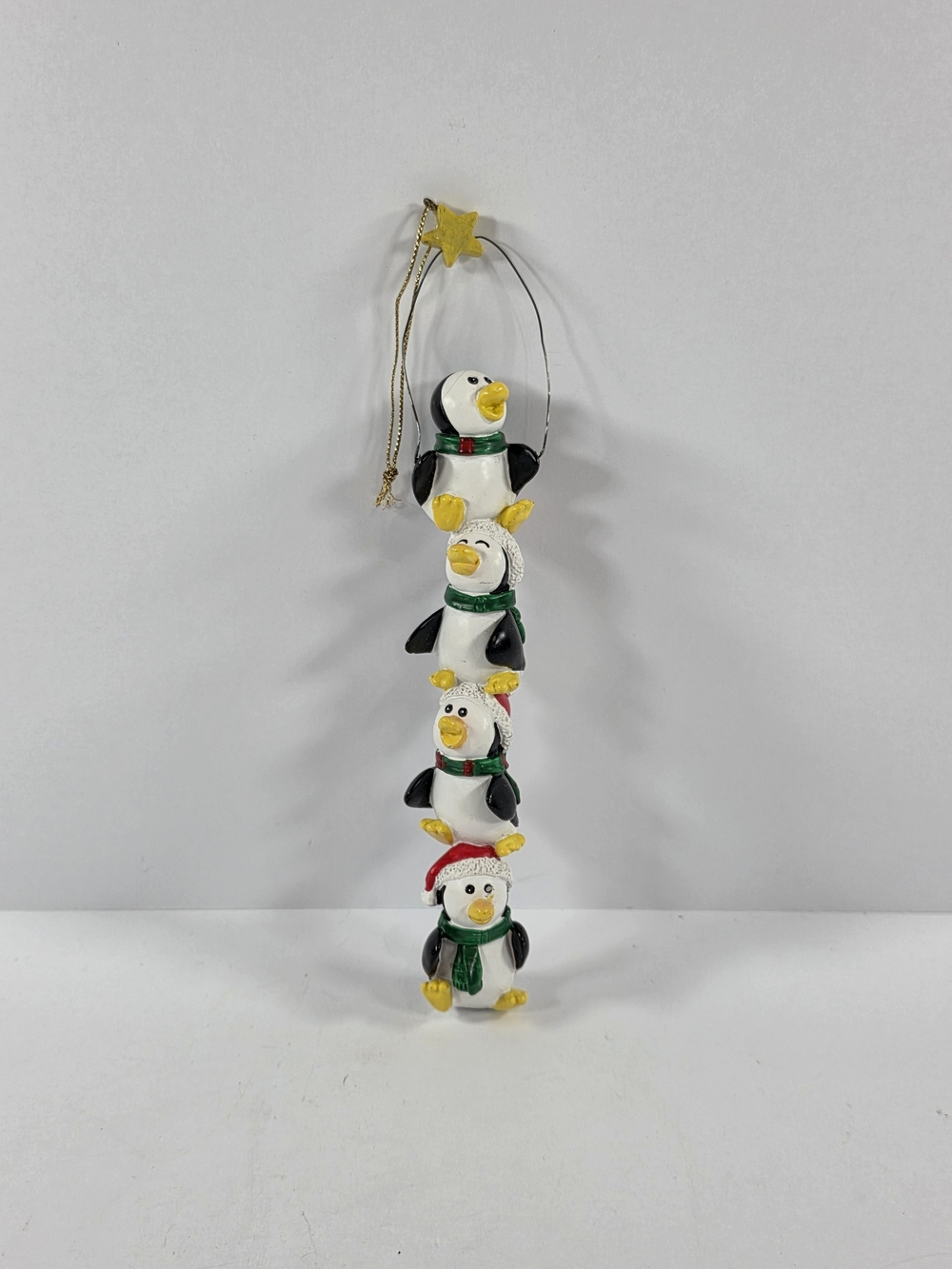 Vertical Stacking Penguins Chistmas Ornament